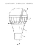 LIGHT BULB WITH THERMALLY CONDUCTIVE GLASS GLOBE diagram and image