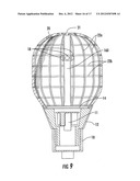 LIGHT BULB WITH THERMALLY CONDUCTIVE GLASS GLOBE diagram and image