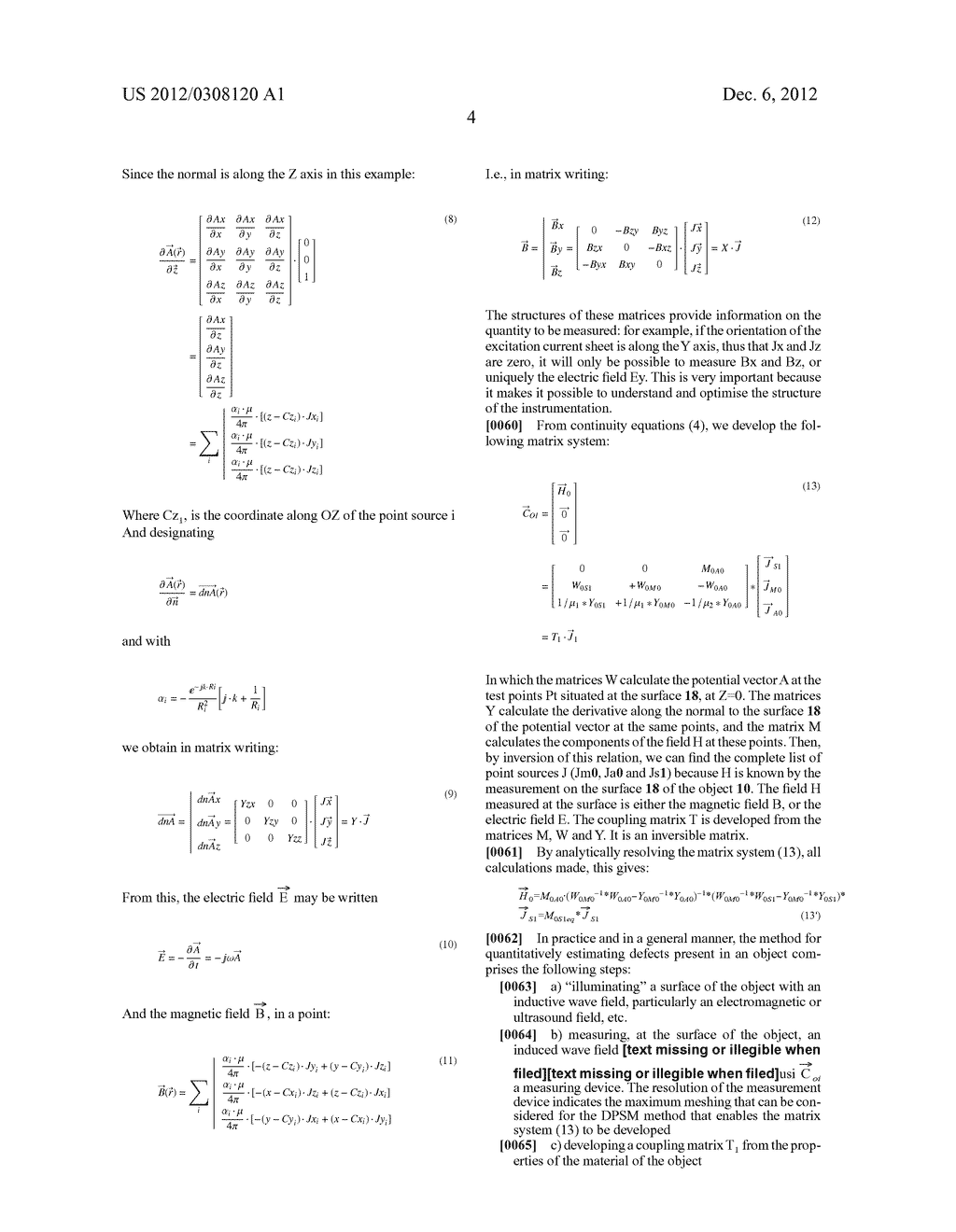 METHOD FOR ESTIMATING DEFECTS IN AN OBJECT AND DEVICE FOR IMPLEMENTING     SAME - diagram, schematic, and image 39