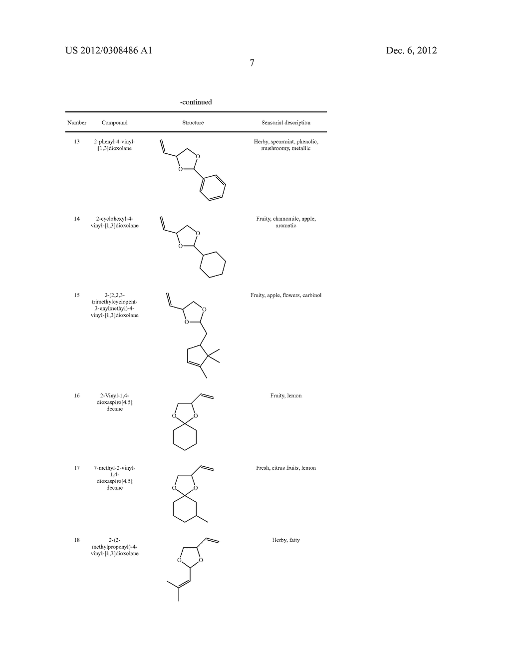 Fragrance and/or flavoring compositions containing dioxolanes - diagram, schematic, and image 08