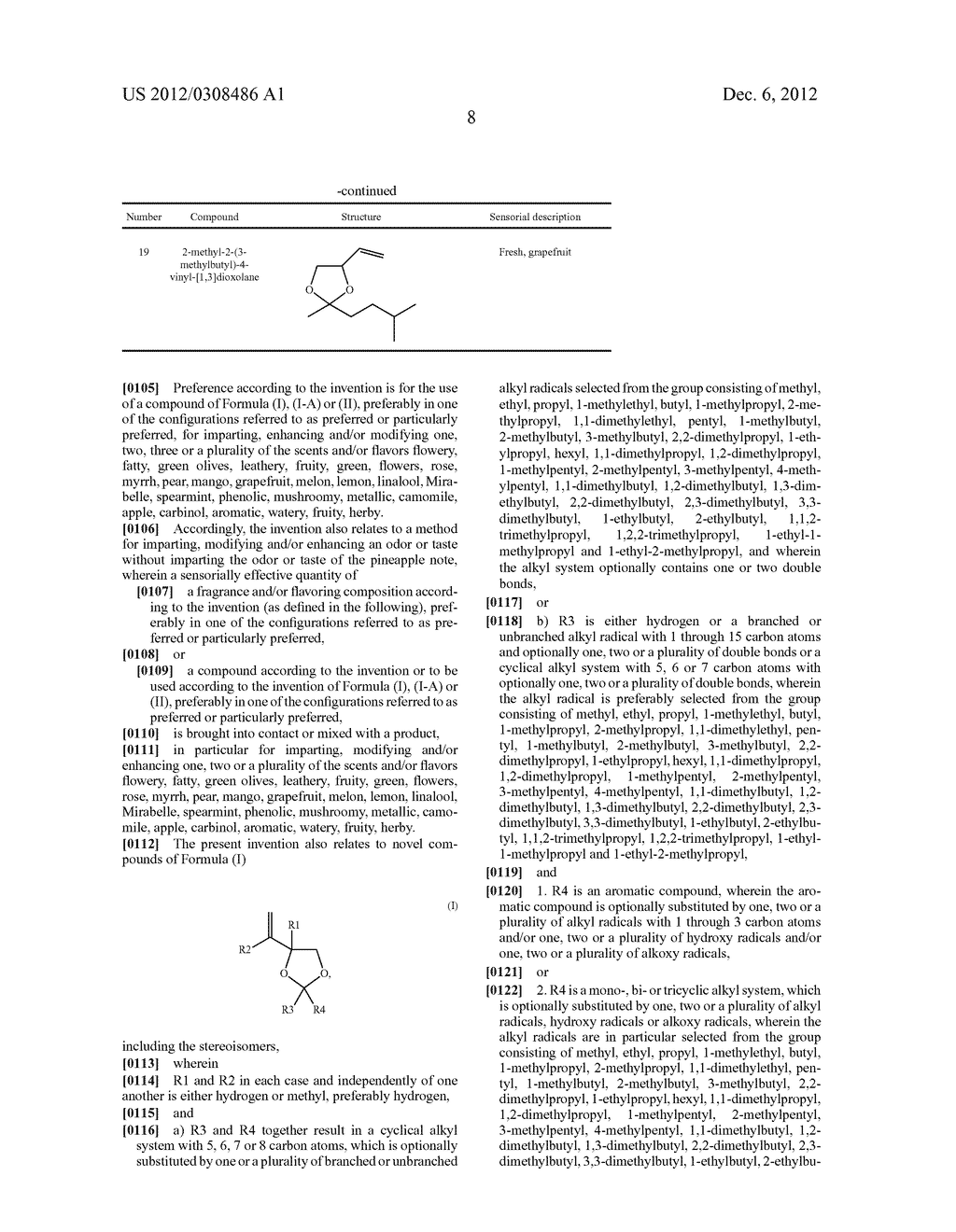 Fragrance and/or flavoring compositions containing dioxolanes - diagram, schematic, and image 09