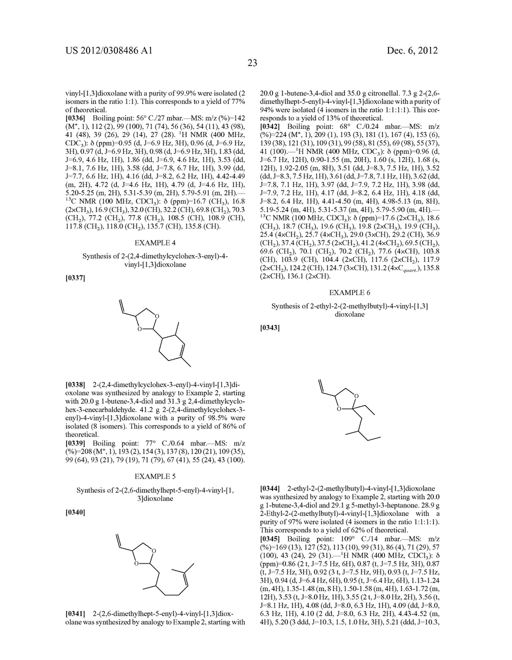 Fragrance and/or flavoring compositions containing dioxolanes - diagram, schematic, and image 24