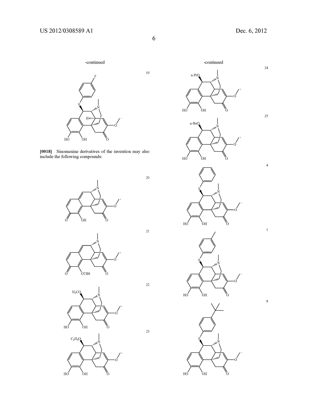 SINOMENINE DERIVATIVES, SYNTHETIC METHODS AND USES THEREOF - diagram, schematic, and image 10