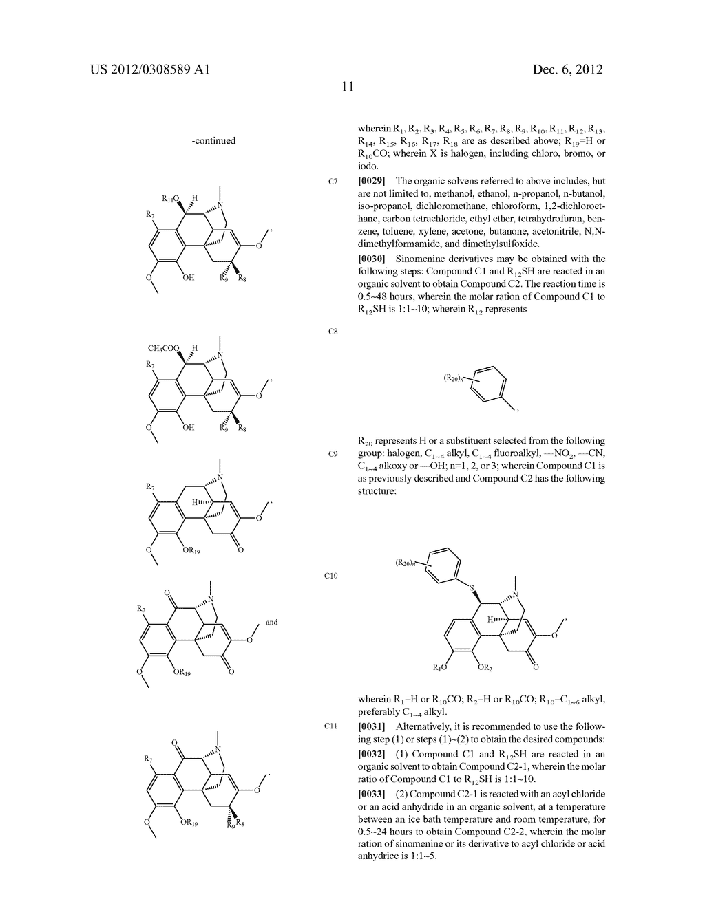 SINOMENINE DERIVATIVES, SYNTHETIC METHODS AND USES THEREOF - diagram, schematic, and image 15