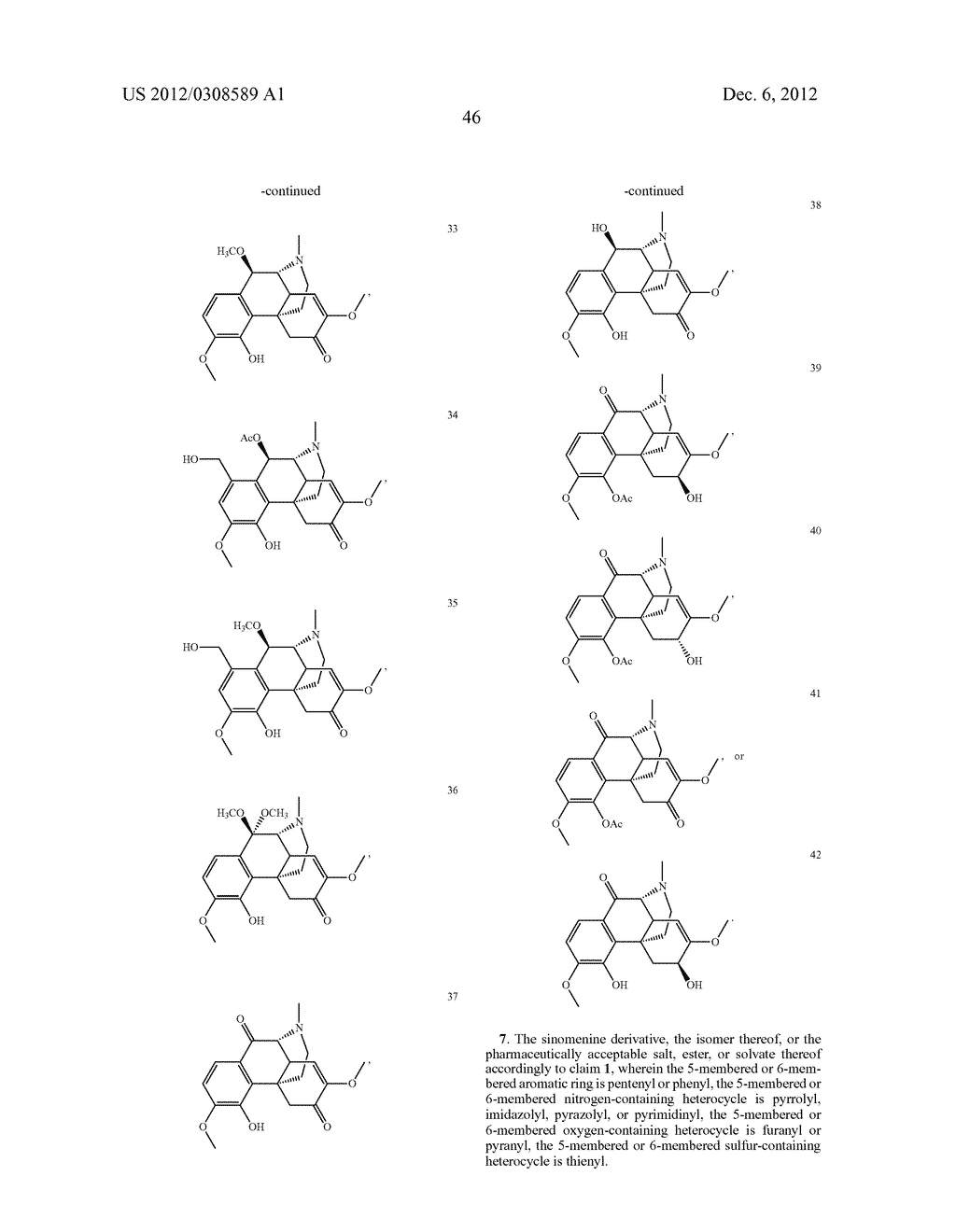 SINOMENINE DERIVATIVES, SYNTHETIC METHODS AND USES THEREOF - diagram, schematic, and image 50