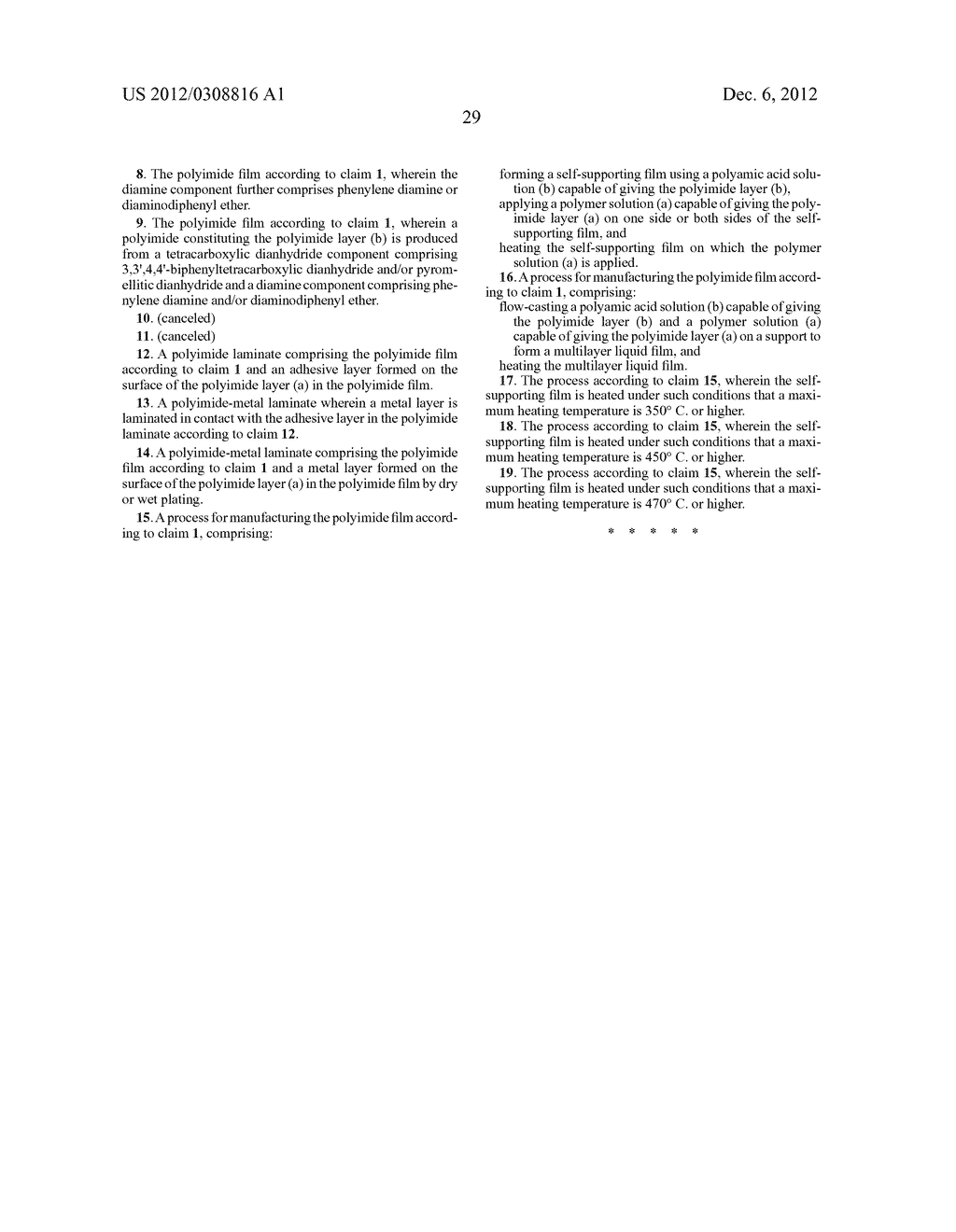 POLYIMIDE FILM, POLYIMIDE LAMINATE COMPRISING SAME, AND POLYIMIDE/METAL     LAMINATE COMPRISING SAME - diagram, schematic, and image 30