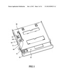 CARD CONNECTOR WITH SEPARABLE CARD TRAY diagram and image