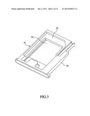 CARD CONNECTOR WITH SEPARABLE CARD TRAY diagram and image