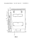 CARD CONNECTOR WITH SEPARABLE CARD TRAY diagram and image