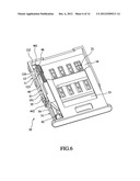 CARD CONNECTOR WITH SEPARABLE CARD TRAY diagram and image