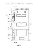 CARD CONNECTOR WITH SEPARABLE CARD TRAY diagram and image