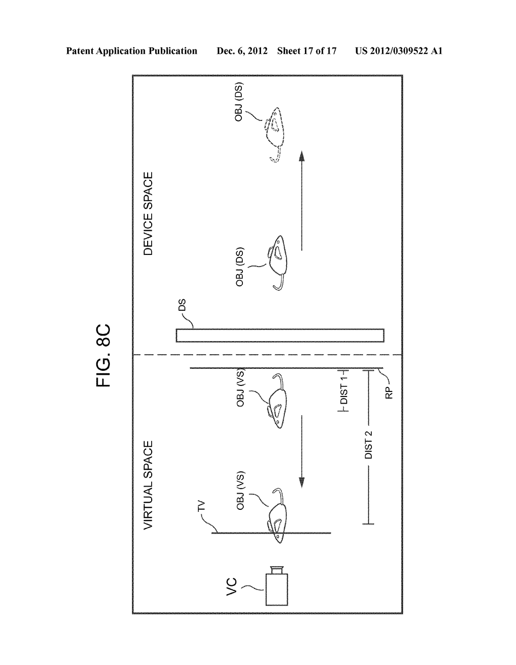 APPARATUS AND METHOD FOR CONTROLLING OBJECTS ON A STEREOSCOPIC DISPLAY - diagram, schematic, and image 18