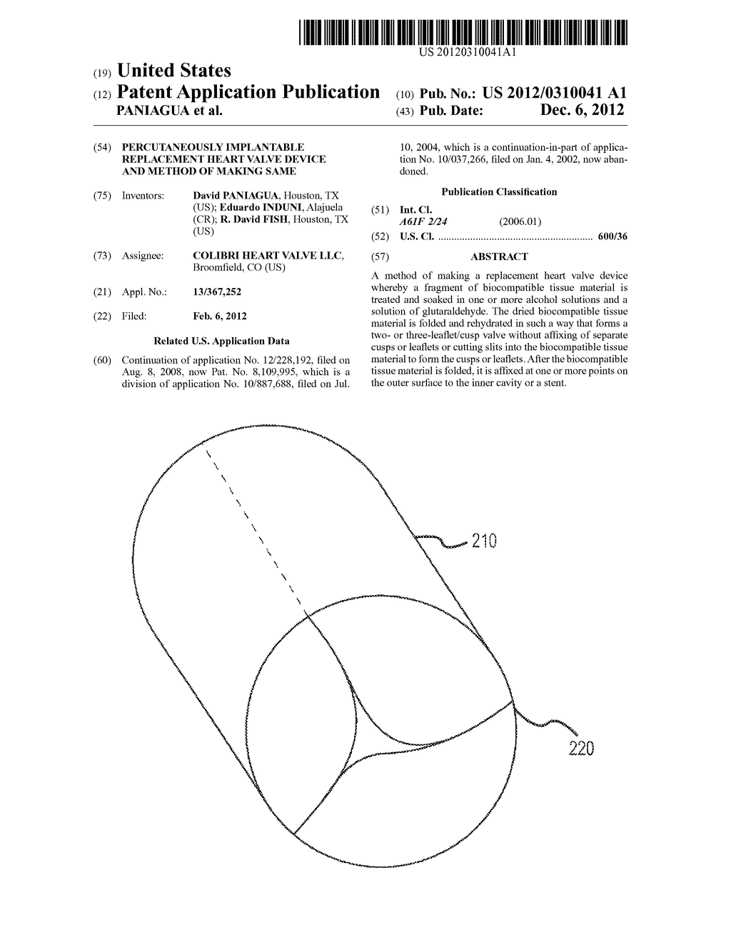 Percutaneously Implantable Replacement Heart Valve Device and Method of     Making Same - diagram, schematic, and image 01