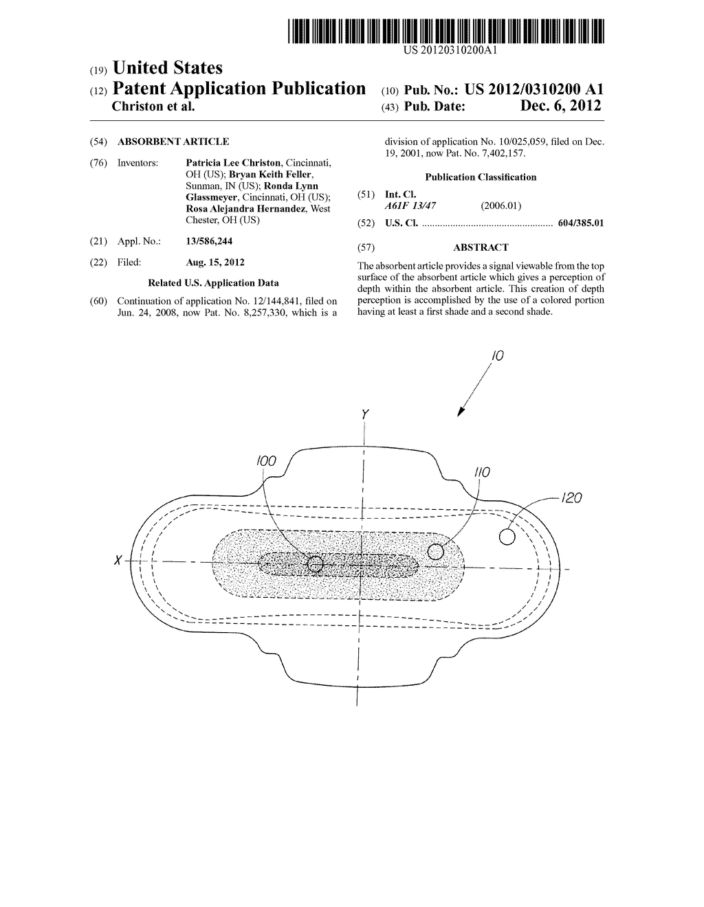 ABSORBENT ARTICLE - diagram, schematic, and image 01