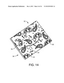 Absorbent Article with Contrasting Wrapper Graphics diagram and image