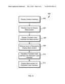 Persistently Displaying Transient Content diagram and image