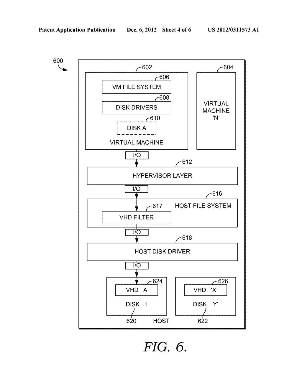 ISOLATION OF VIRTUAL MACHINE I/O IN MULTI-DISK HOSTS - diagram, schematic, and image 05