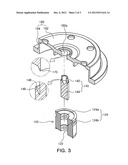 SPINDLE MOTOR HAVING SHAFT WITH AXIALLY UPWARDLY OPENING INSERTION GROOVE diagram and image