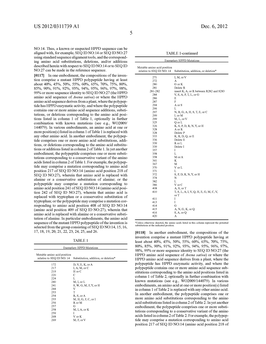 MUTANT HYDROXYPHENYLPYRUVATE DIOXYGENASE POLYPEPTIDES AND METHODS OF USE - diagram, schematic, and image 17