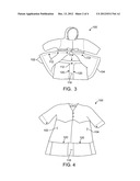GARMENT WITH PROTECTIVE FLAP diagram and image