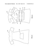 GARMENT WITH PROTECTIVE FLAP diagram and image