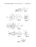 PACKAGING AND APPLICATOR DEVICE FOR APPLYING A COSMETIC COMPOSITION TO THE     LIPS diagram and image