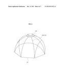 TENT AND CONTROL DEVICE OF TENT CONNECTING ROD diagram and image