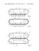 PRODUCTION SYSTEM WITH FEEDING CONVEYOR FOR SHEET-LIKE INTERMEDIATE LAYERS     FOR FOOD PRODUCTS diagram and image