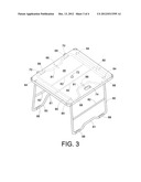 TABLE AND CHAIR(S) REMOVABLE FROM AN AUTOMOTIVE VEHICLE diagram and image