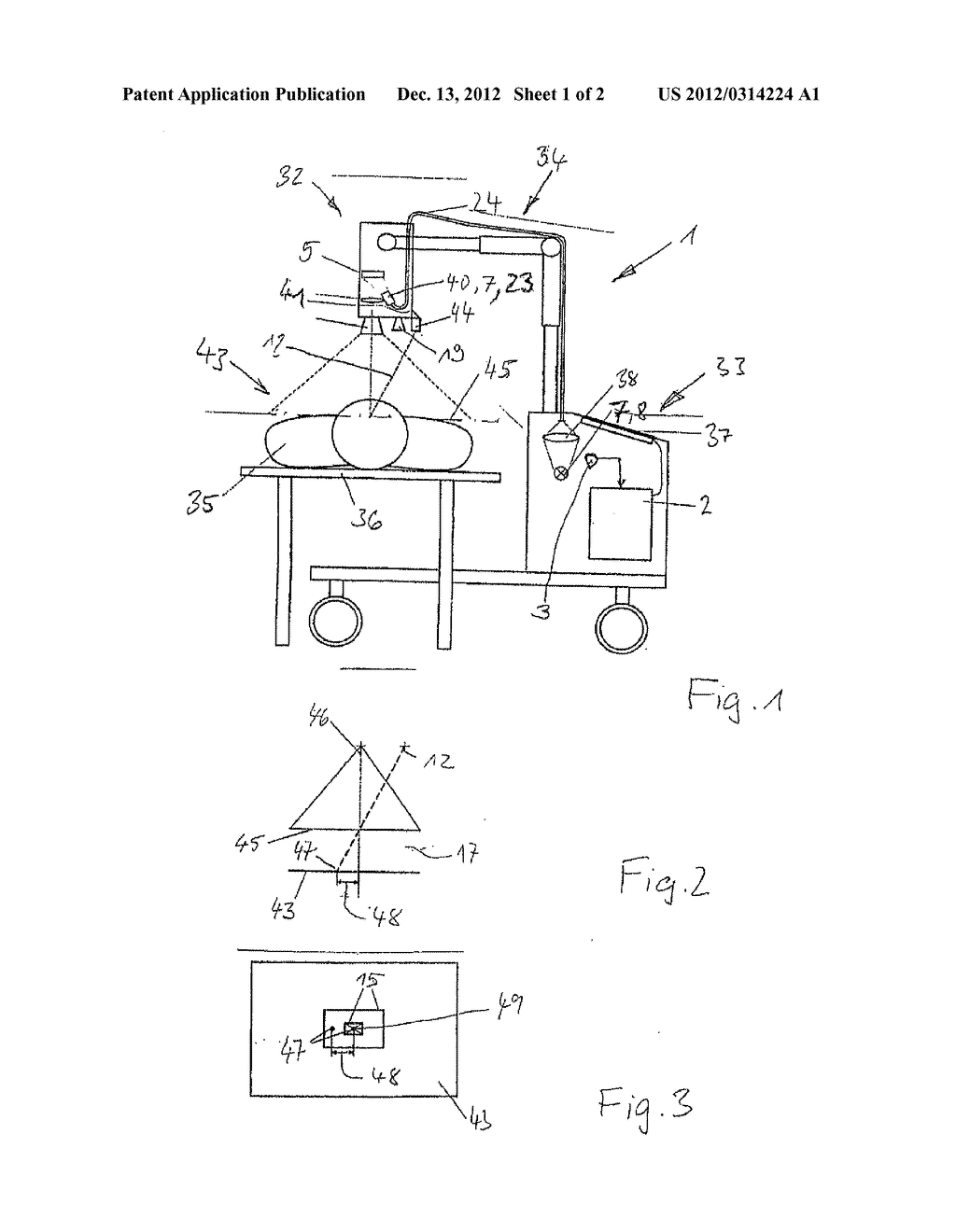 METHOD AND IRRADIATING DEVICE FOR IRRADIATING CURVED SURFACES WITH     NON-IONIZING RADIATION - diagram, schematic, and image 02