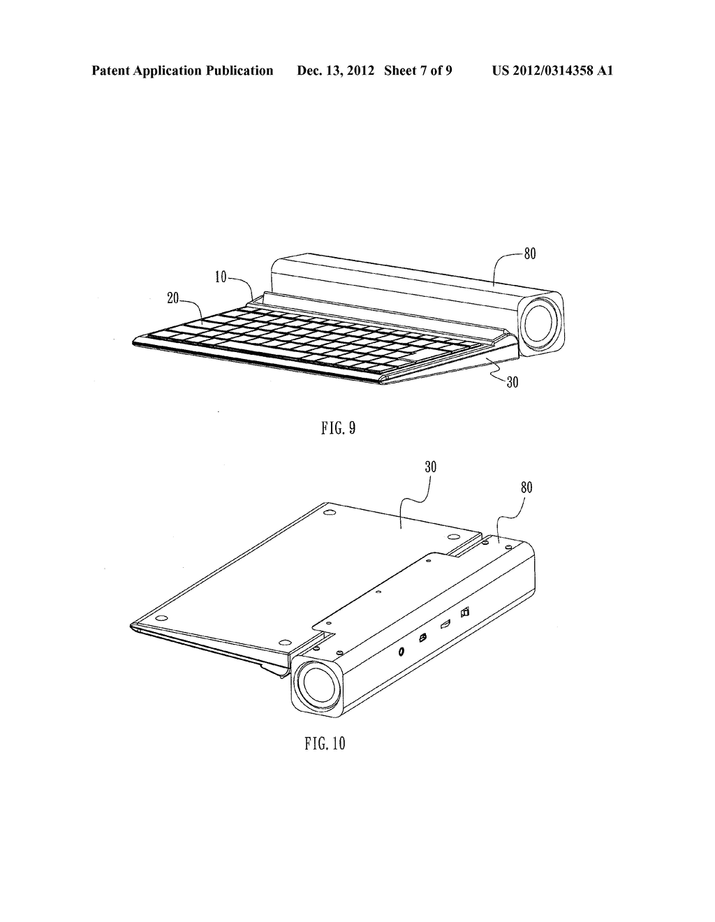 KEYBOARD DEVICE CAPABLE OF SUPPORTING A TABLET PERSONAL COMPUTER - diagram, schematic, and image 08