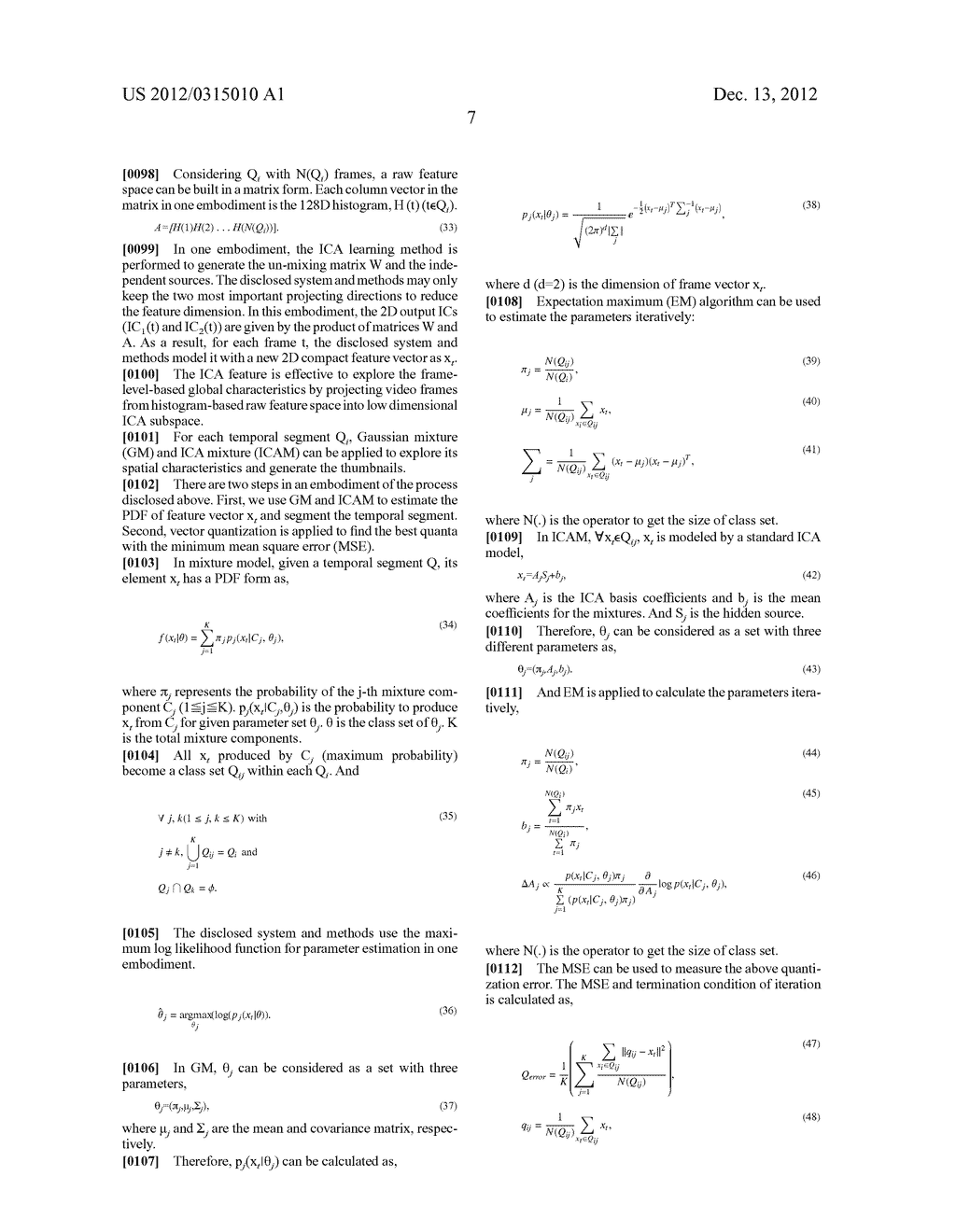 SYSTEM AND METHOD FOR VIDEO SUMMARIZATION AND NAVIGATION BASED ON     STATISTICAL MODELS - diagram, schematic, and image 22