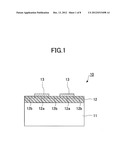 LAMINATE STRUCTURE, METHOD FOR MANUFACTUING LAMINATE STRUCTURE, ELECTRONIC     ELEMENT ARRAY, IMAGE DISPLAYING MEDIUM, IMAGE DISPLAYING APPARATUS,     DIAMINE, POLYAMIC ACID, AND POLYIMIDE diagram and image