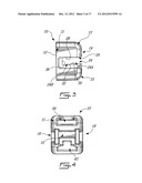 BRACKET WITH FRONT OPENING AND ORTHODONTIC INTER-BRACKET ADJOINING     MECHANISM diagram and image