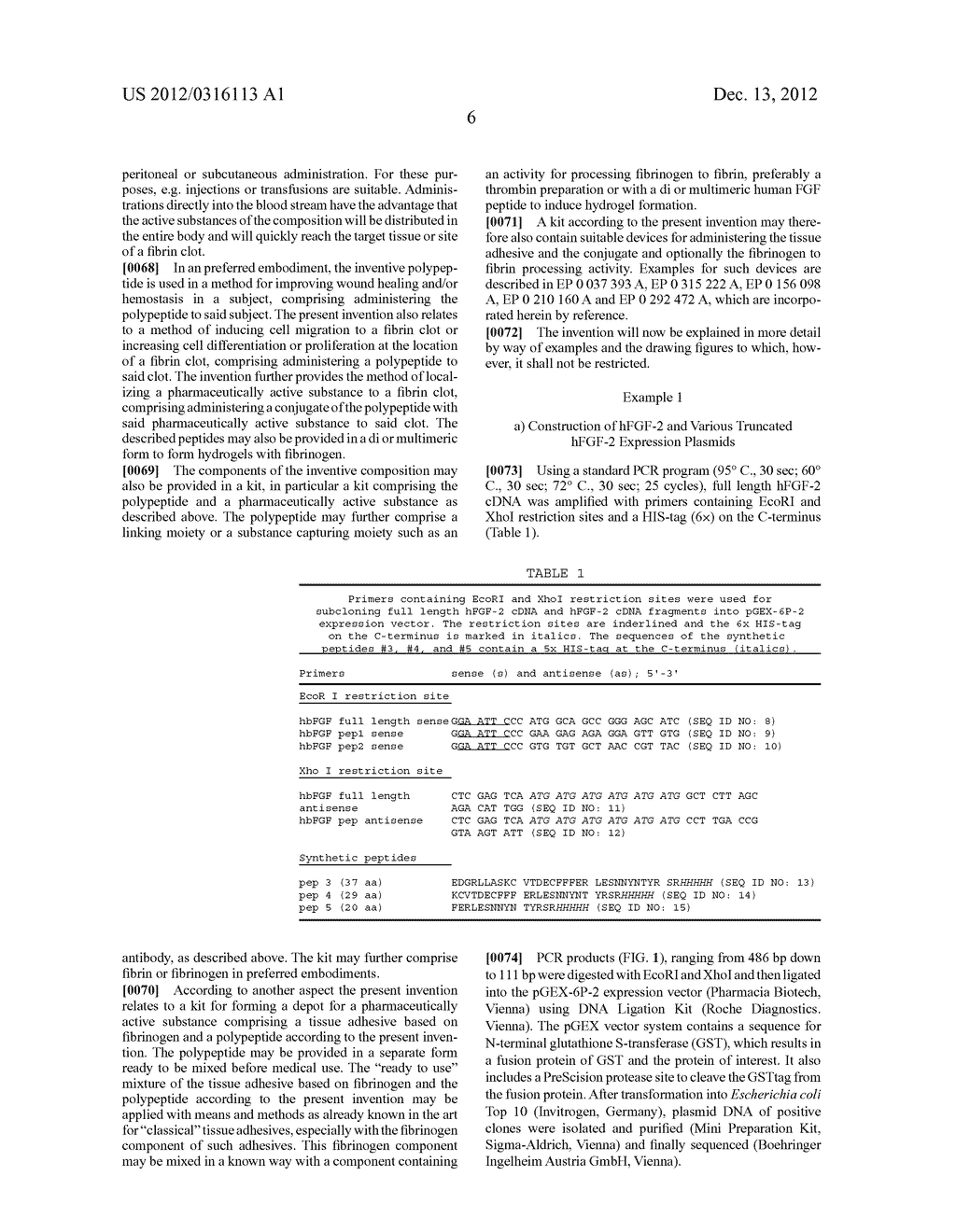 FGF BASED FIBRIN BINDING PEPTIDES - diagram, schematic, and image 13