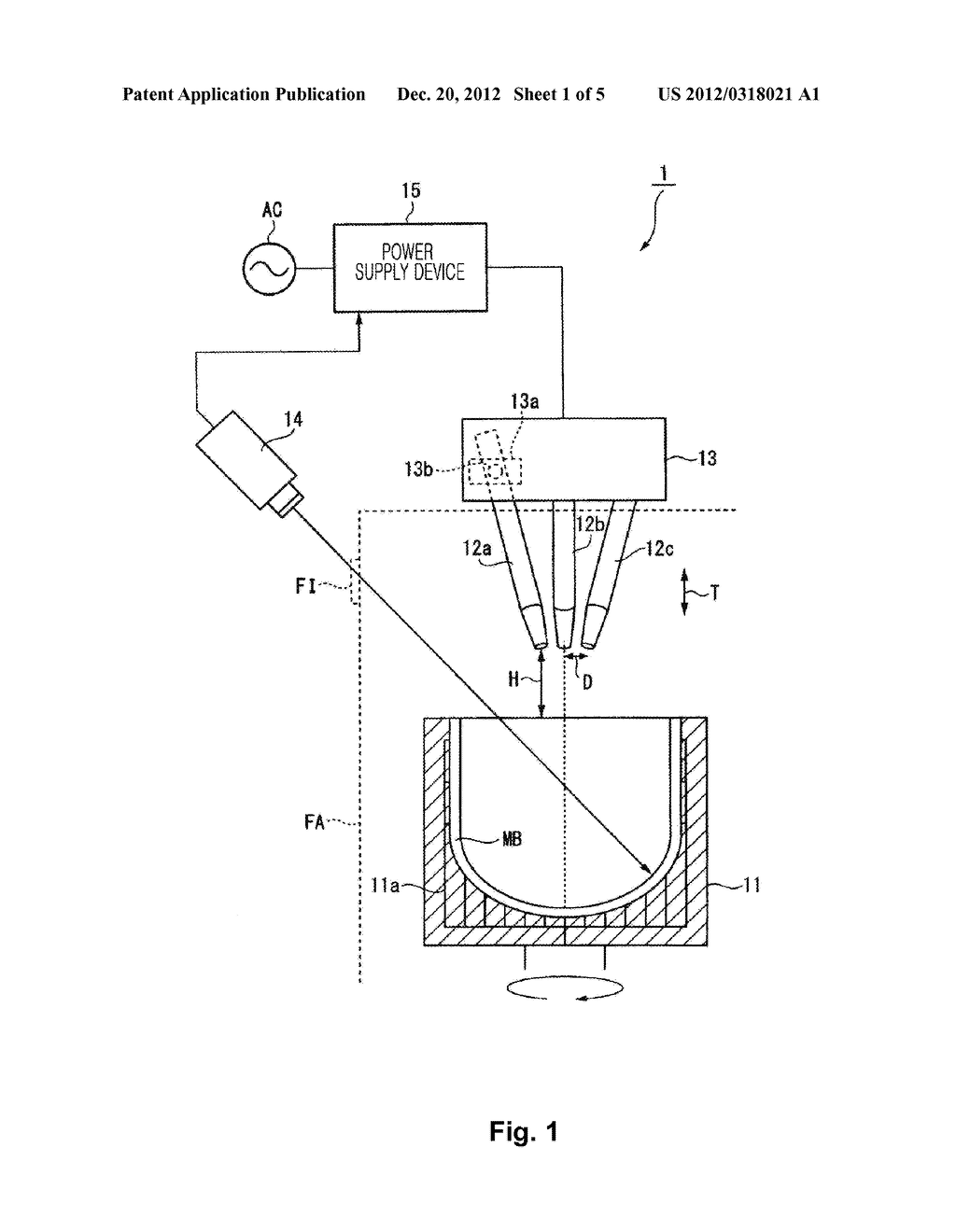 APPARATUS FOR MANUFACTURING VITREOUS SILICA CRUCIBLE - diagram, schematic, and image 02