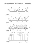 PROCESS FOR THE PRODUCTION OF AN ACOUSTIC TREATMENT PANEL THAT INTEGRATES     CHANNELS JUXTAPOSED WITH AN ALVEOLAR STRUCTURE diagram and image