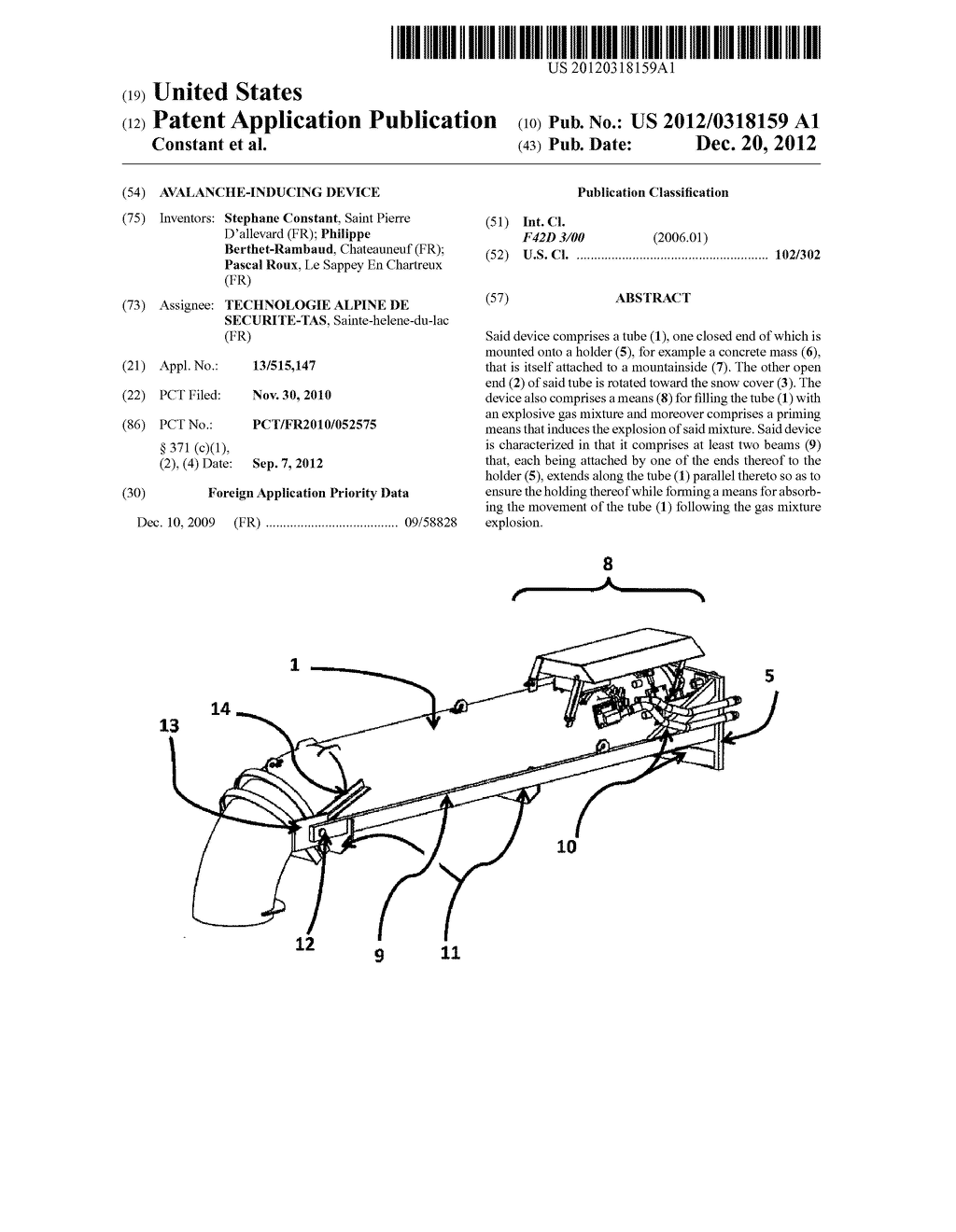 AVALANCHE-INDUCING DEVICE - diagram, schematic, and image 01