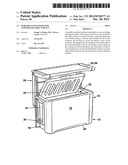 Portable container with integrated table surface diagram and image