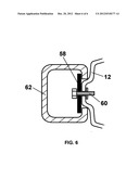 Portable container with integrated table surface diagram and image