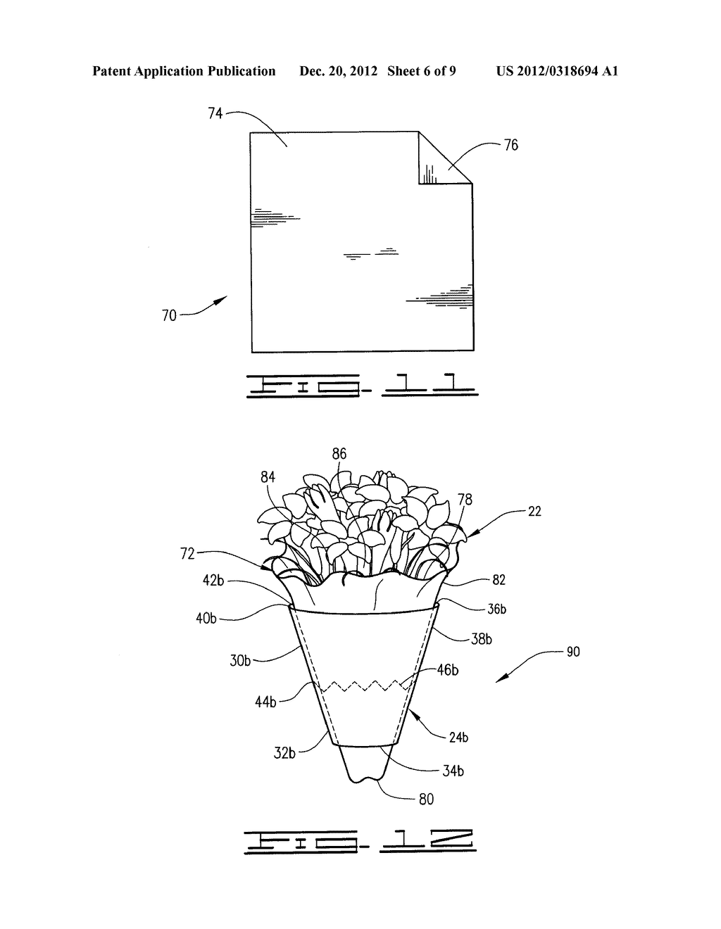 METHOD OF WRAPPING A FLORAL GROUPING - diagram, schematic, and image 07