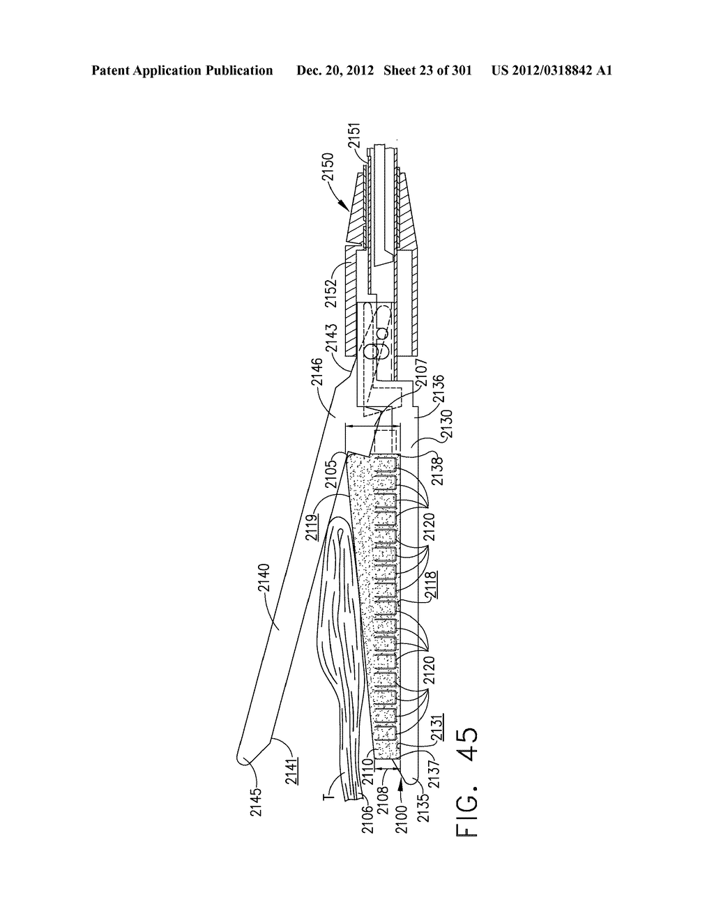 TISSUE STAPLER HAVING A THICKNESS COMPENSATOR COMPRISING INCORPORATING A     HEMOSTATIC AGENT - diagram, schematic, and image 24