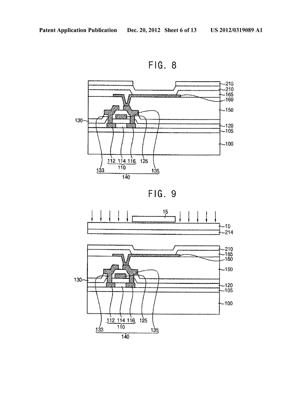 Organic Light Emitting Structures, Methods of Forming Organic Light     Emitting Structures, Organic Light Emitting Display Devices and Methods     of Manufacturing Organic Light Emitting Display Devices - diagram, schematic, and image 07