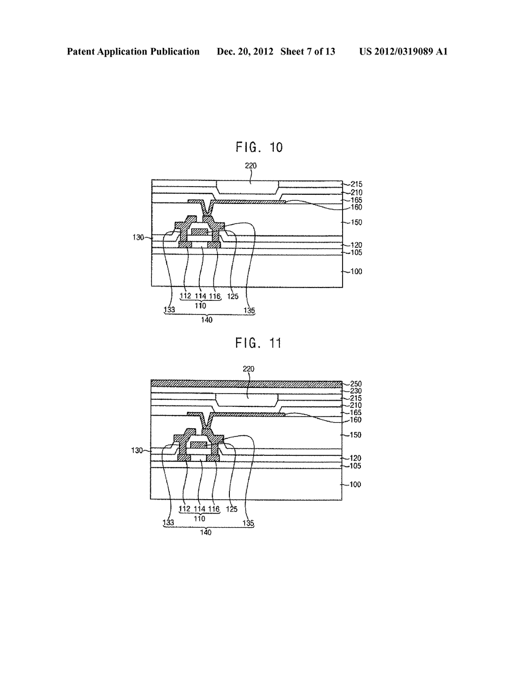 Organic Light Emitting Structures, Methods of Forming Organic Light     Emitting Structures, Organic Light Emitting Display Devices and Methods     of Manufacturing Organic Light Emitting Display Devices - diagram, schematic, and image 08