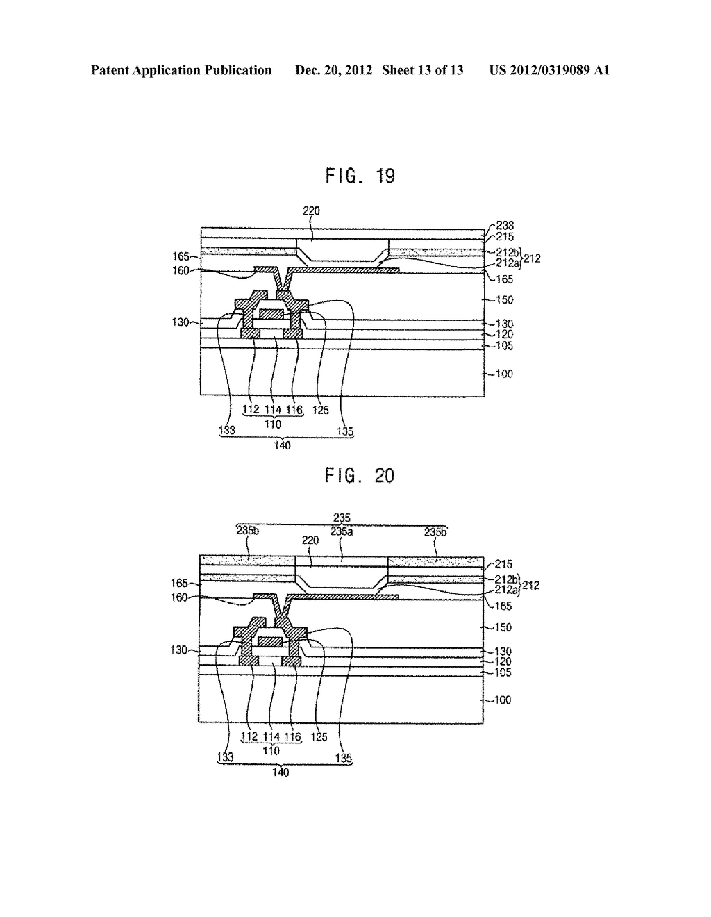 Organic Light Emitting Structures, Methods of Forming Organic Light     Emitting Structures, Organic Light Emitting Display Devices and Methods     of Manufacturing Organic Light Emitting Display Devices - diagram, schematic, and image 14