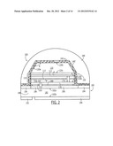 GEL UNDERFILL LAYERS FOR LIGHT EMITTING DIODES AND METHODS OF FABRICATING     SAME diagram and image