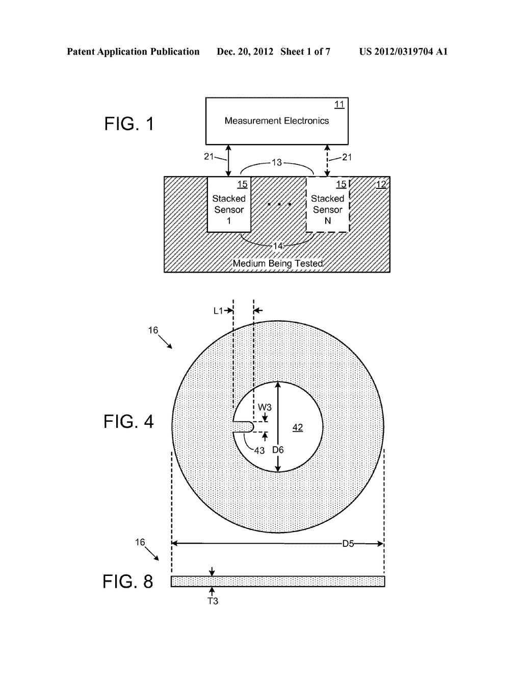 STACKED SENSOR FOR TESTING A POROUS MEDIUM - diagram, schematic, and image 02