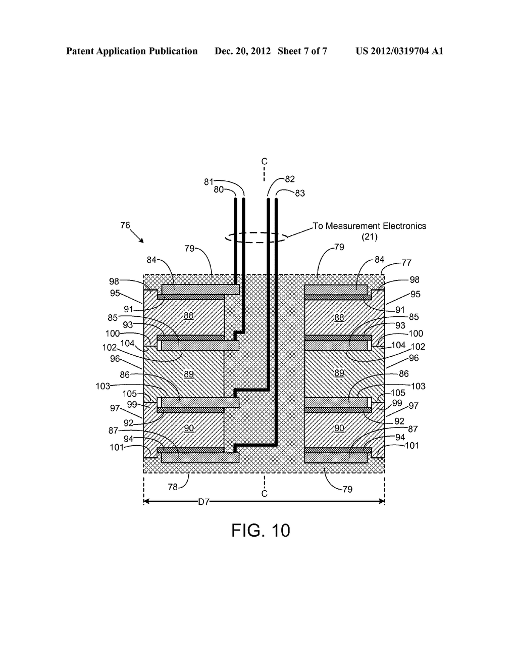 STACKED SENSOR FOR TESTING A POROUS MEDIUM - diagram, schematic, and image 08