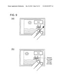 DISPLAY DEVICE WITH TOUCH PANEL, CONTROL METHOD THEREFOR, CONTROL PROGRAM,     AND RECORDING MEDIUM diagram and image