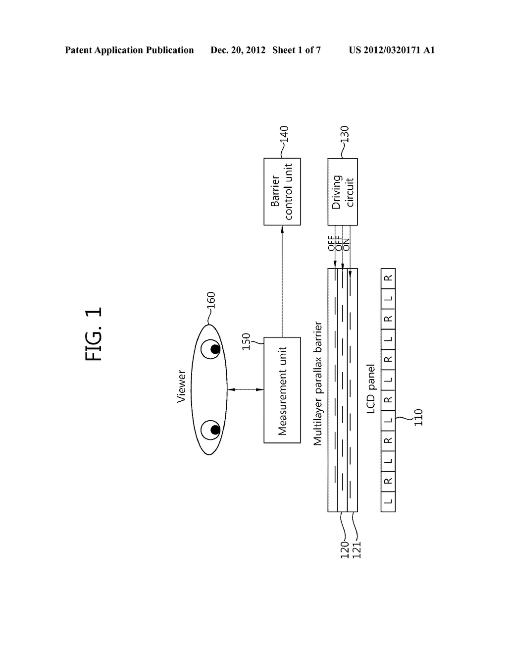 DUAL LAYER PARALLAX BARRIER-BASED 3D DISPLAY DEVICE AND METHOD - diagram, schematic, and image 02